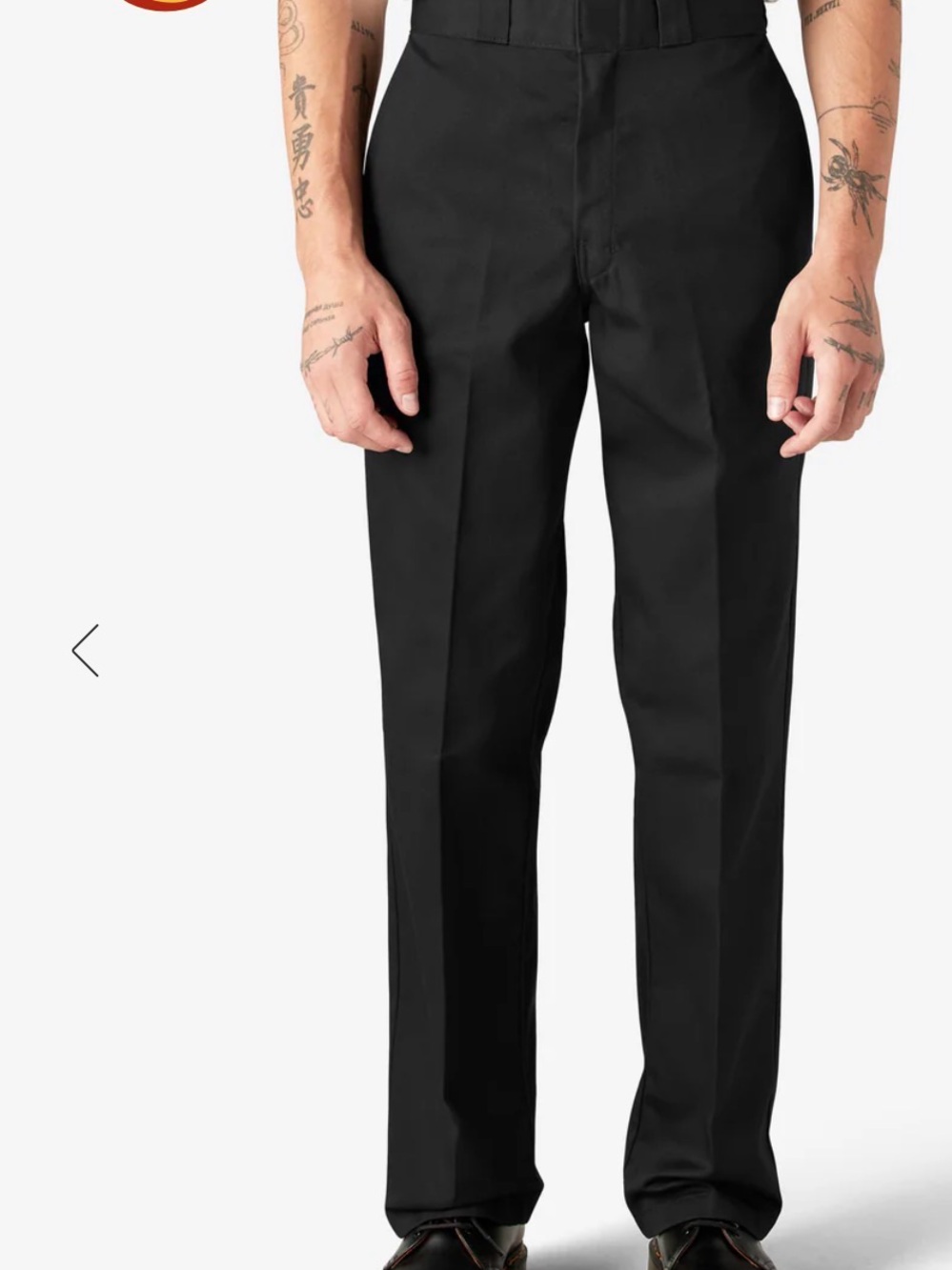 2 Pairs of Dickies Black Straight-Leg Dress Pants